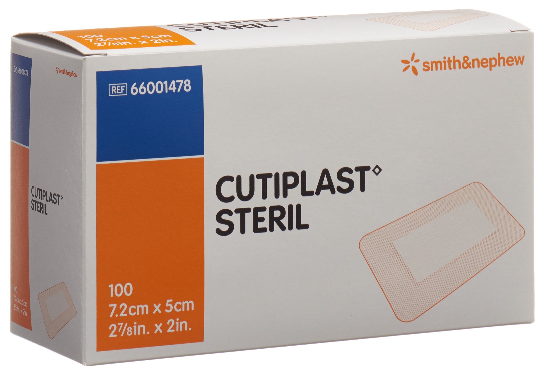 CUTIPLAST STERIL Wundverband 7.2cmx5cm weiss