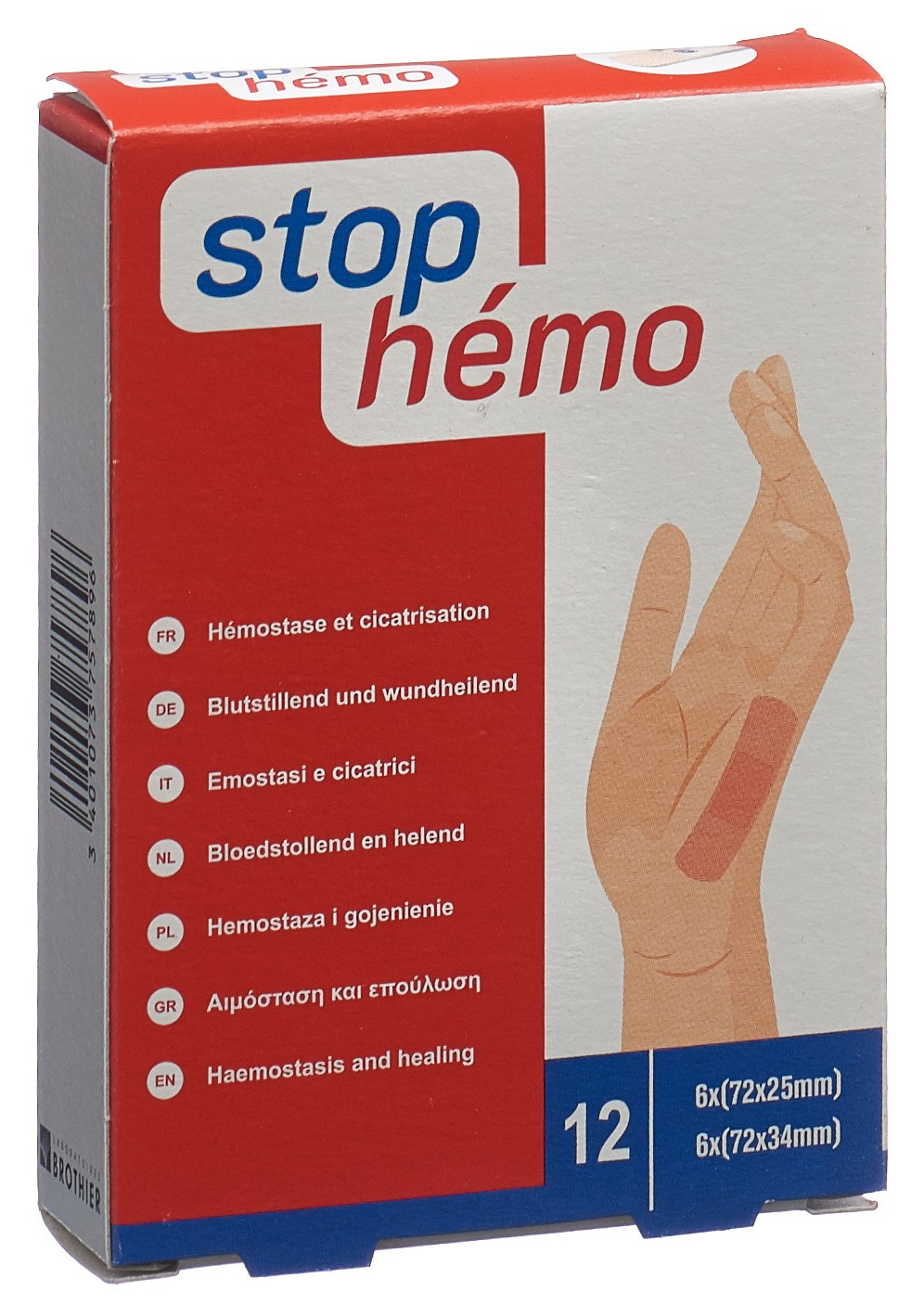 stop hémo Pflaster hämostatisch steril assortiert einzeln verpackt