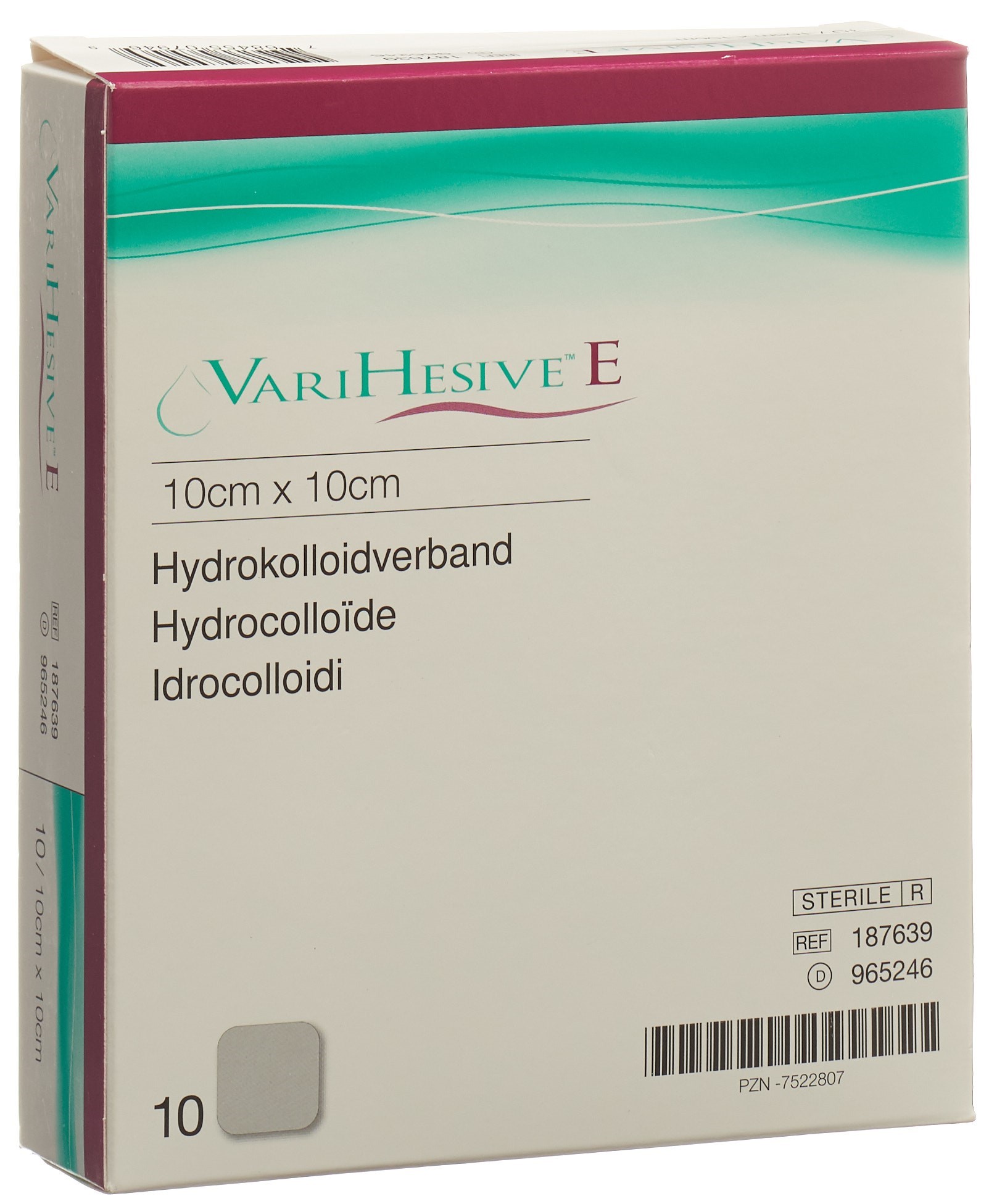 Varihesive Hydrokolloidverband Verband 10x10cm