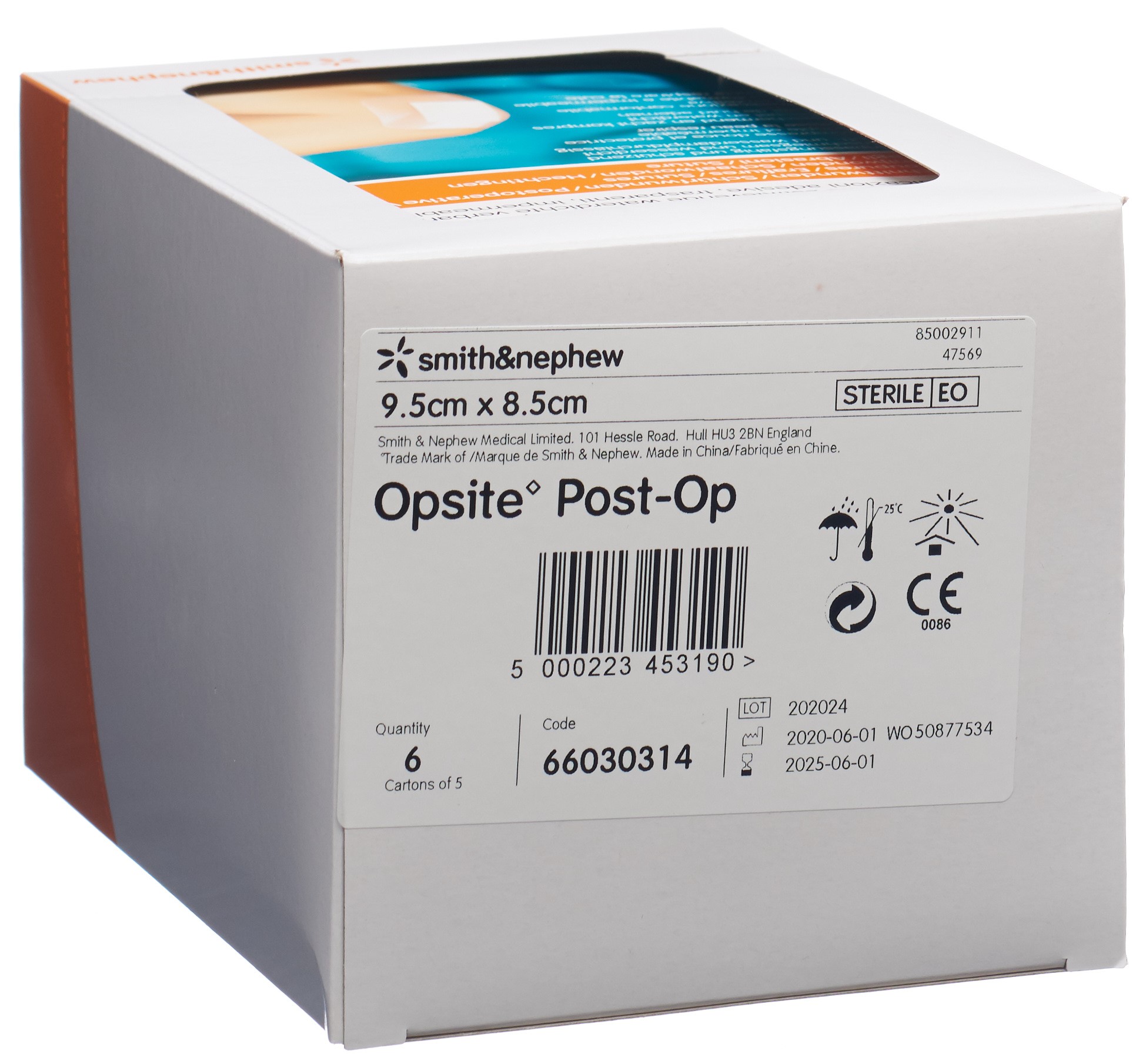 OPSITE POST OP Folienverband 9.5x8.5cm steril