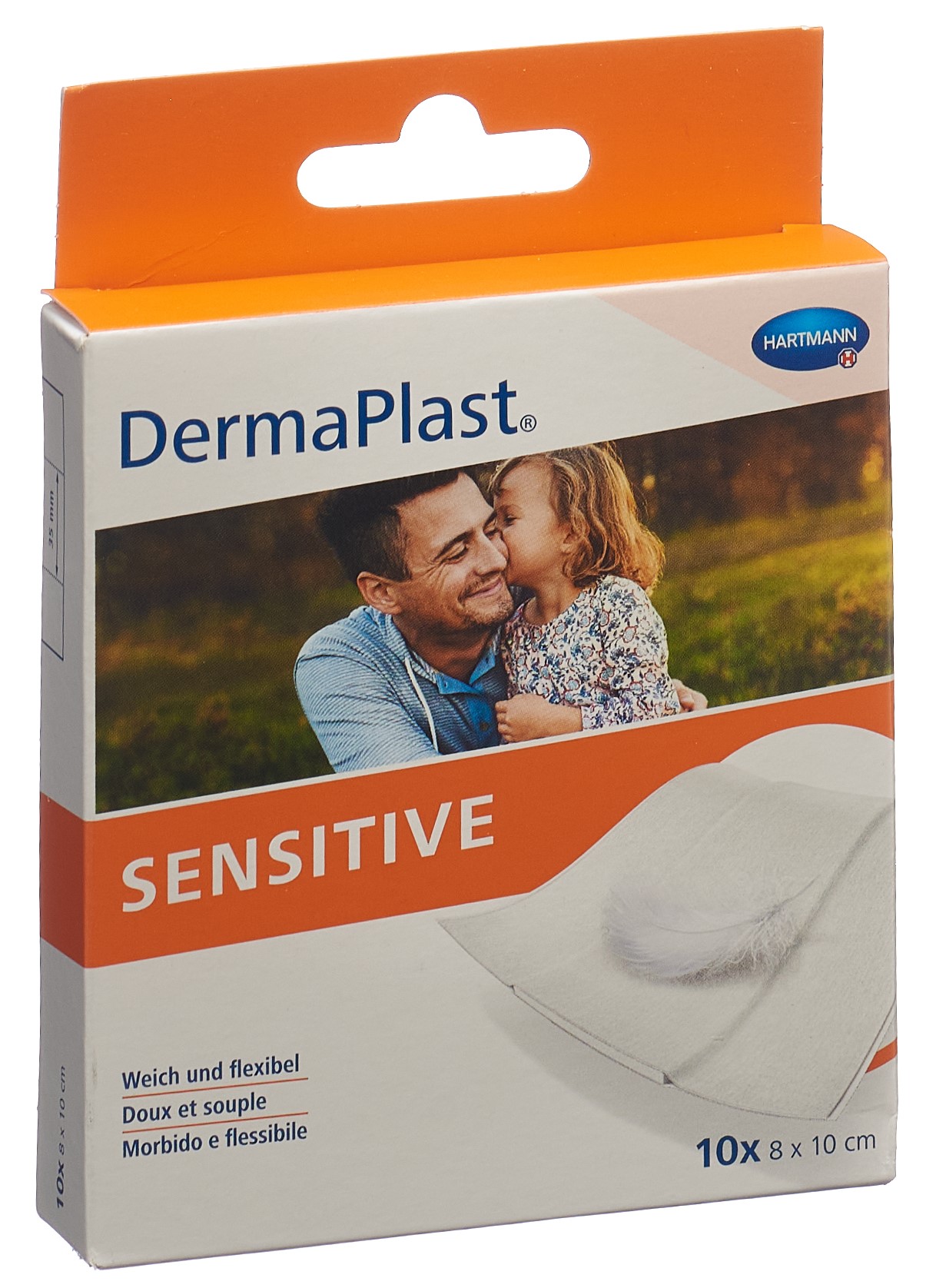 DermaPlast SENSITIVE pansement rapide 8x10cm blanc