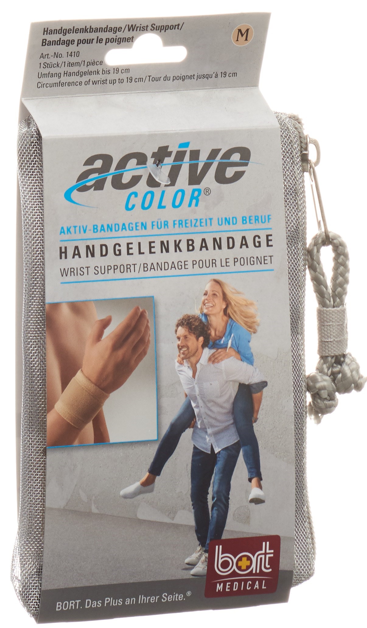 BORT ActiveColor Handgelenkbandage L +19cm beige