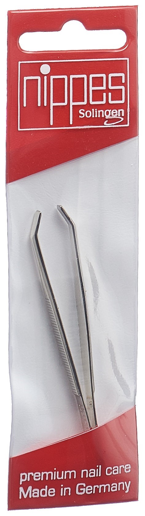 nippes Pinzette 8 cm gebogen vernickelt