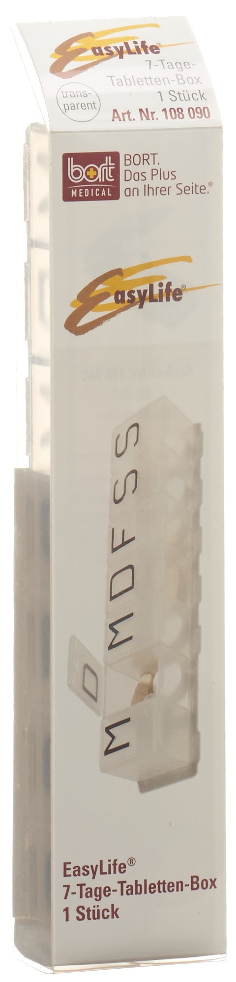 BORT EasyLife 7 Tage Tabletten Box transparent