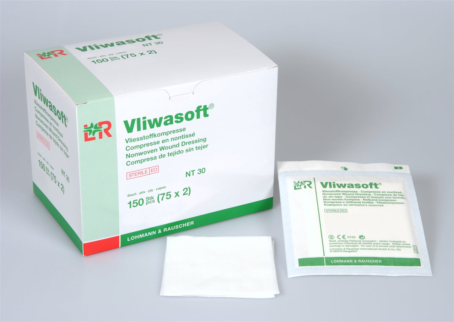 Vliwasoft Set Wundversorgung NW Kompr 8 5x5cm 4fach