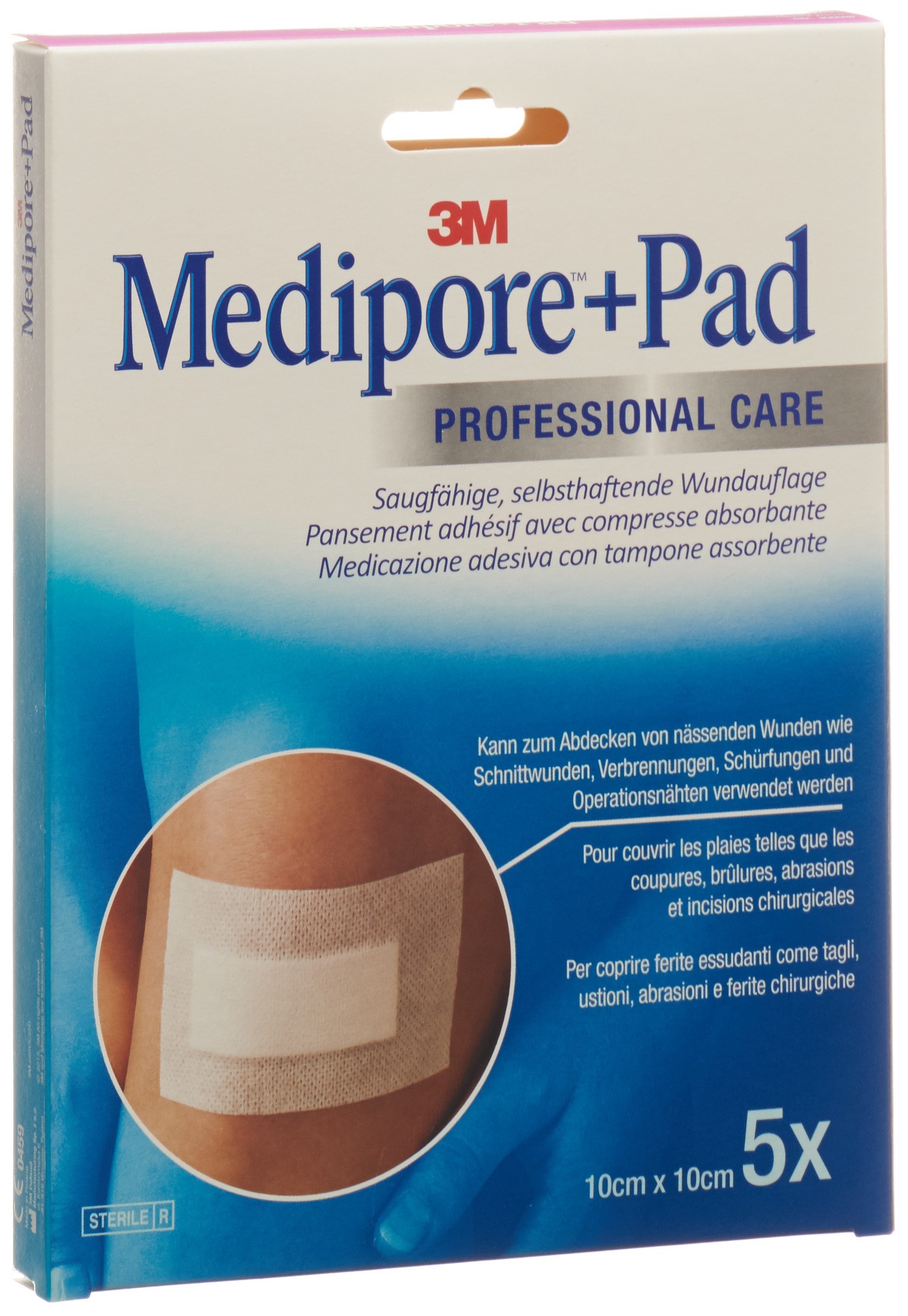 3M Medipore 10x10cm Wundkissen 5x5.5cm