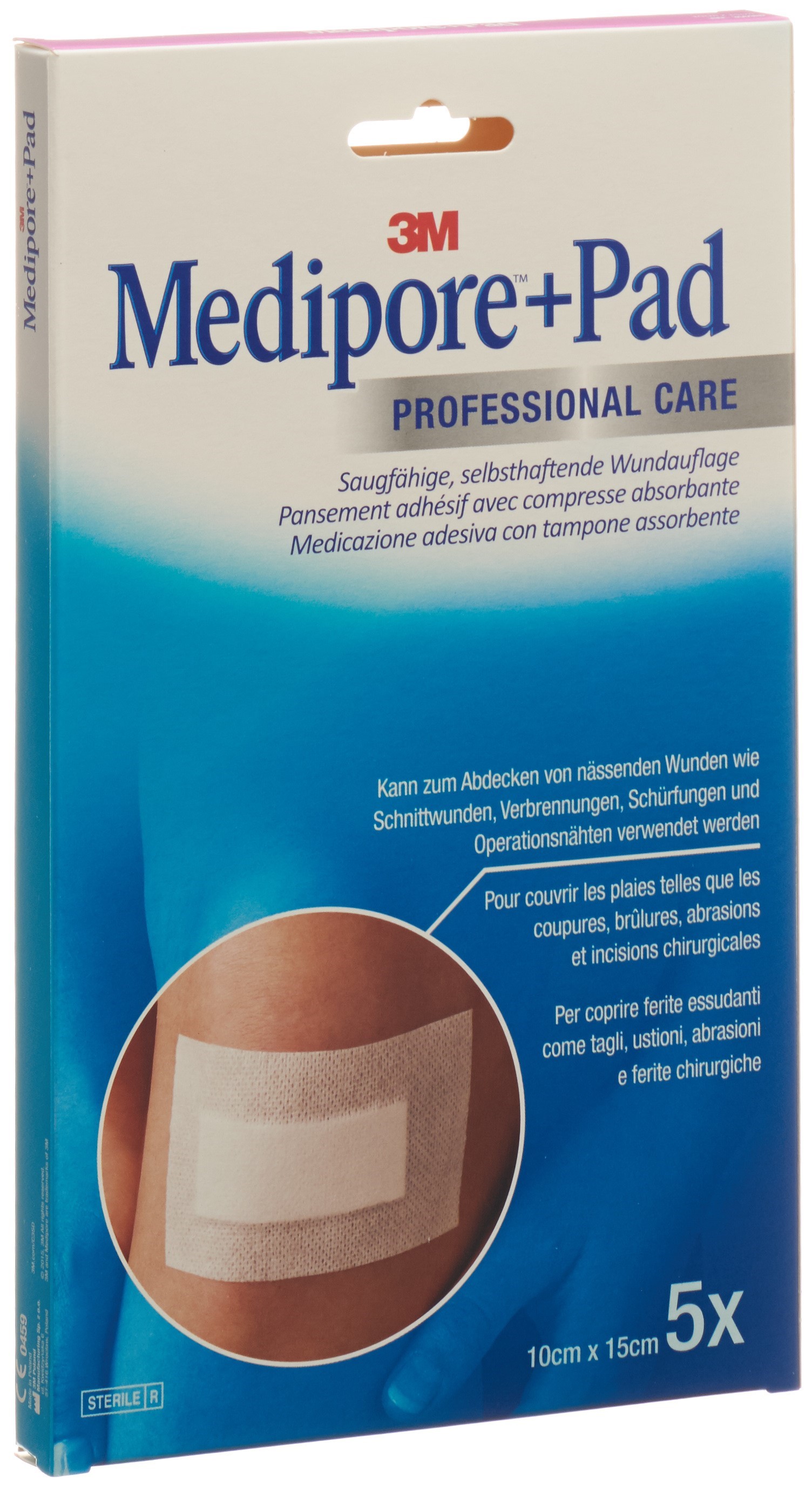 3M Medipore 10x15cm Wundkissen 5x10.5cm