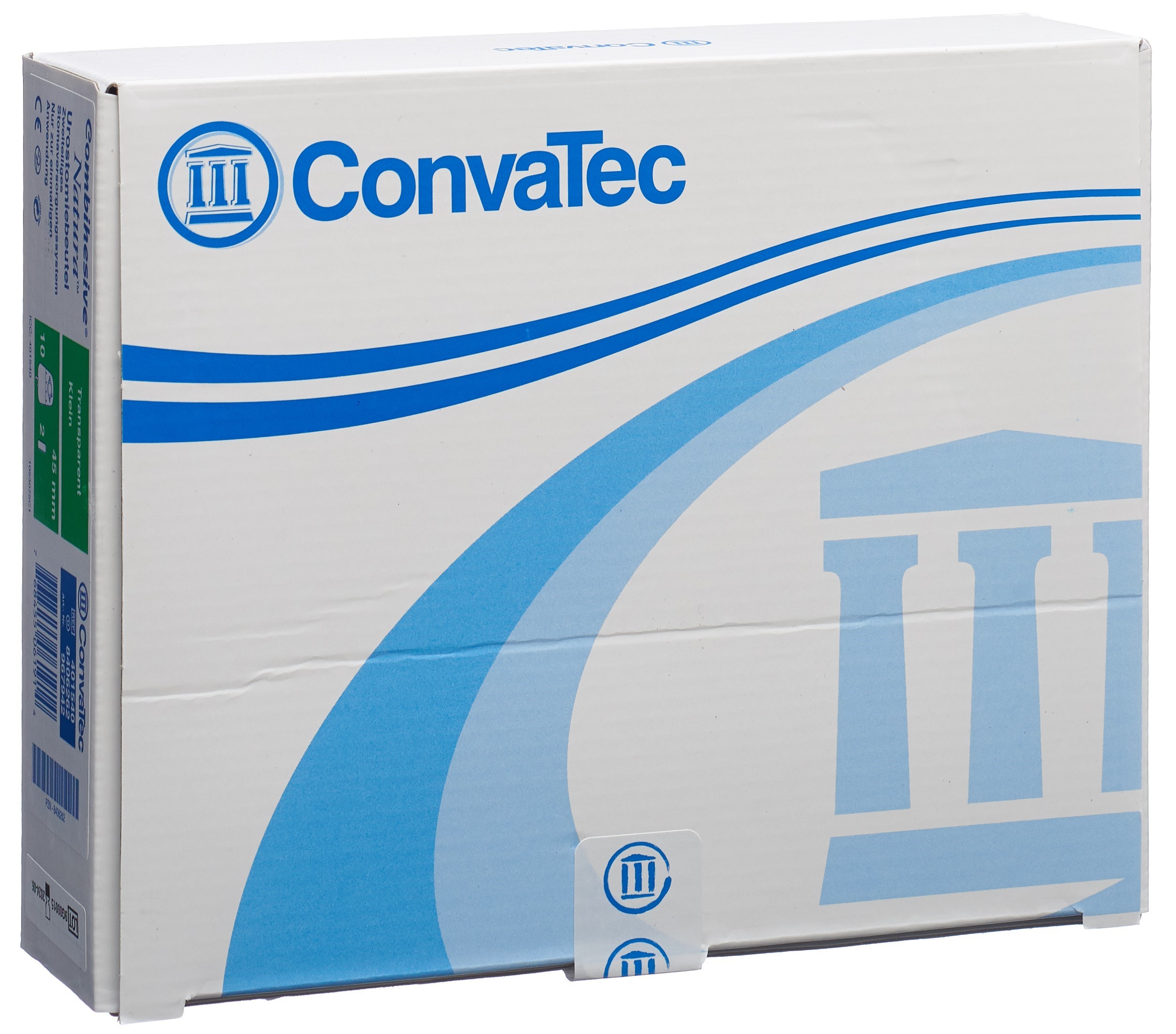 Combihesive Natura Urostomie Beutel zweiteilig Uro Knickversch 350ml 45mm tr