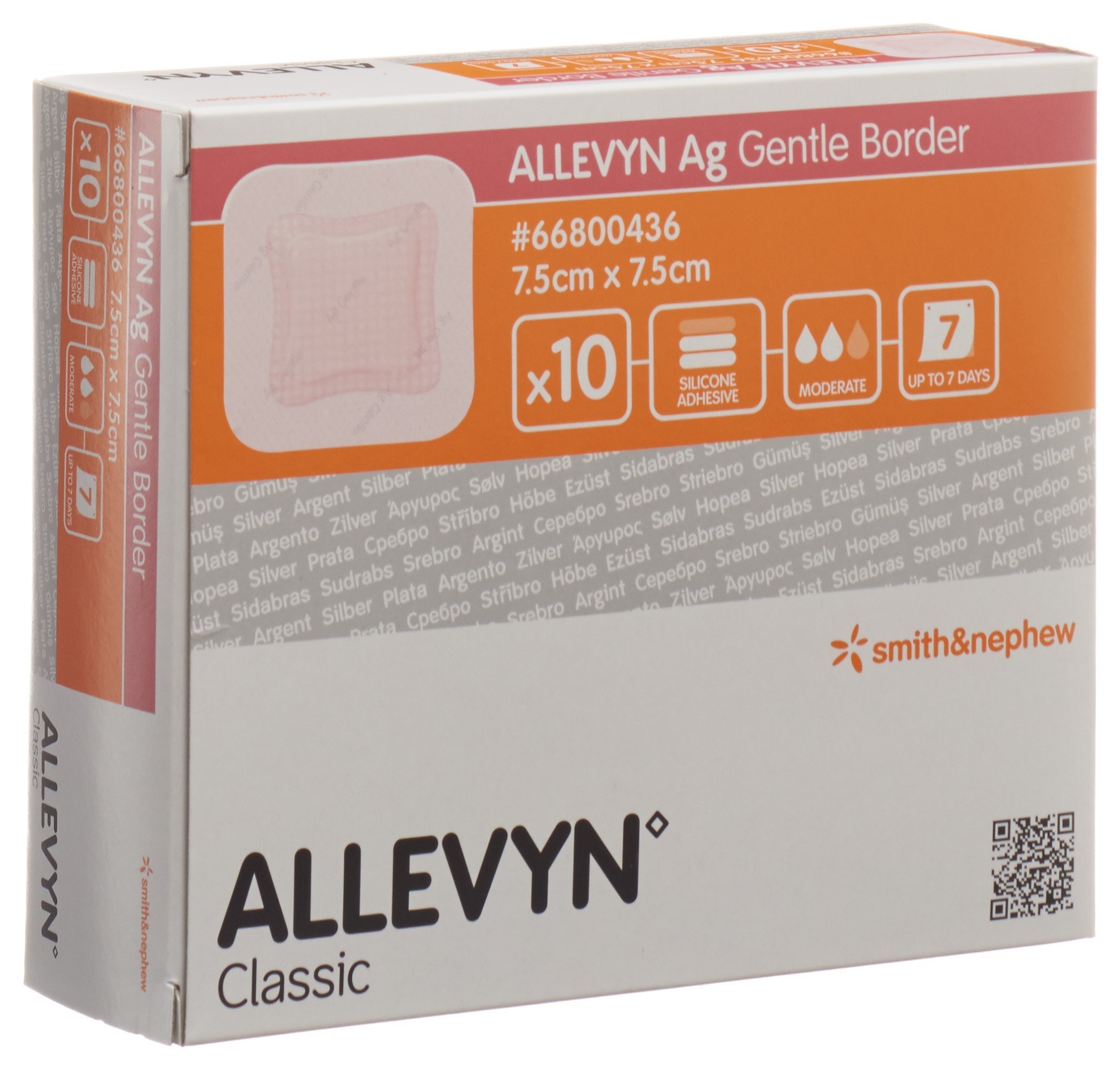 ALLEVYN Ag GB Wundverband 7.5x7.5cm