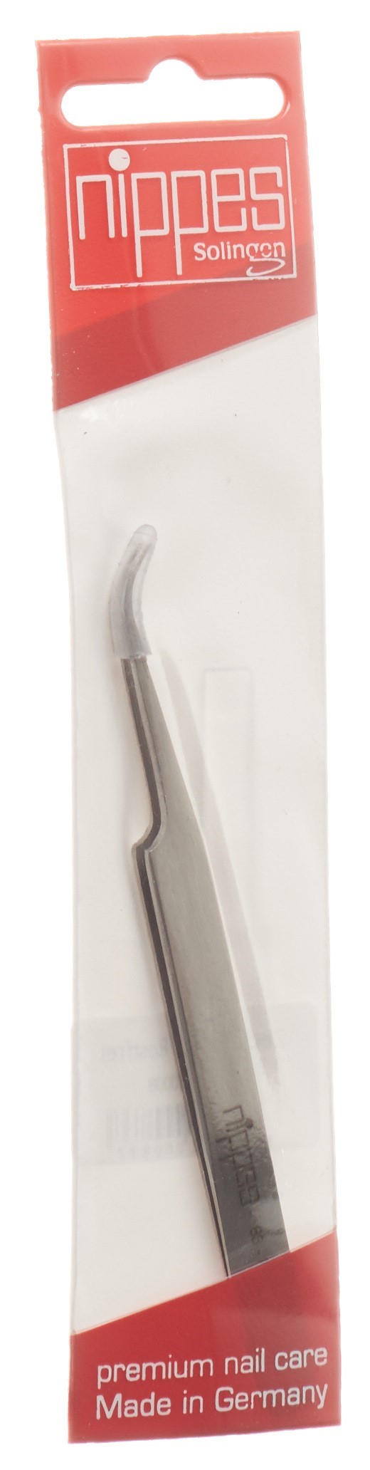 nippes Pincette à tiques 12cm coudée Inox