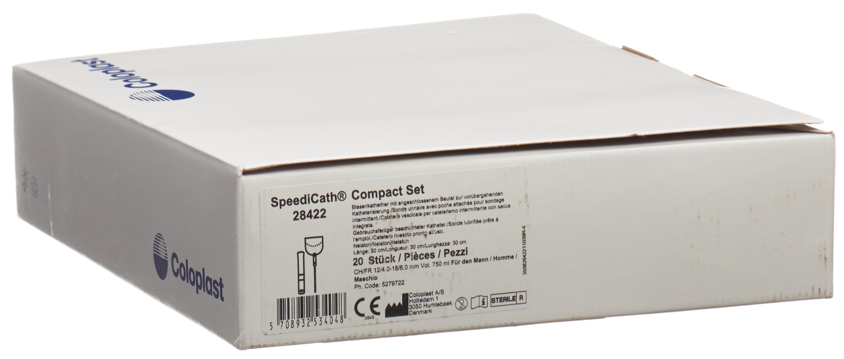 SpeediCath Compact 1x Katheter Set CH12 Mann
