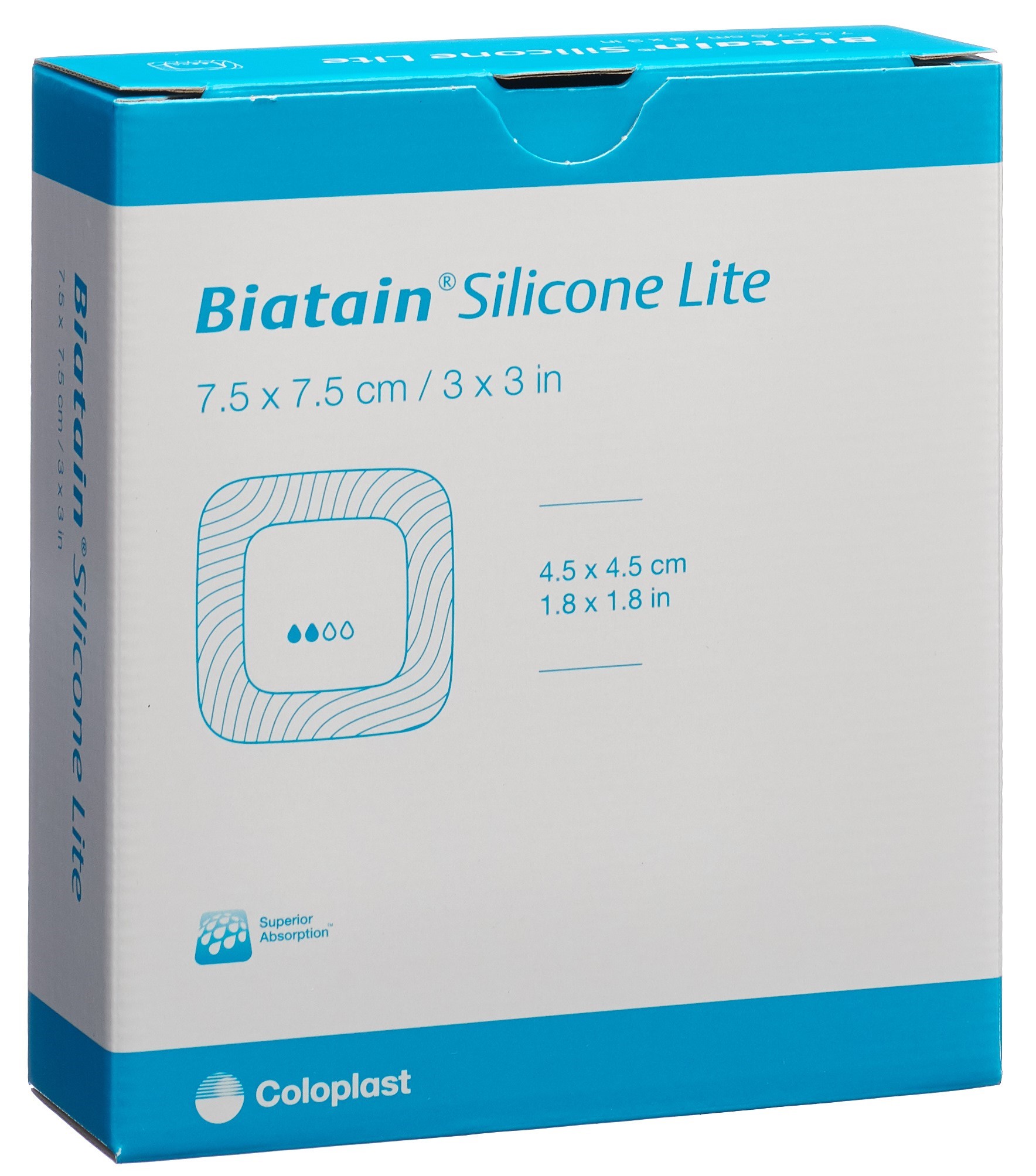 Biatain Silicone lite Schaumverband 7.5x7.5cm
