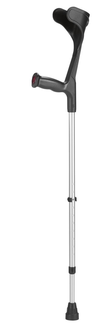 Ossenberg Krücke alu/schwarz Hartgriff 140kg