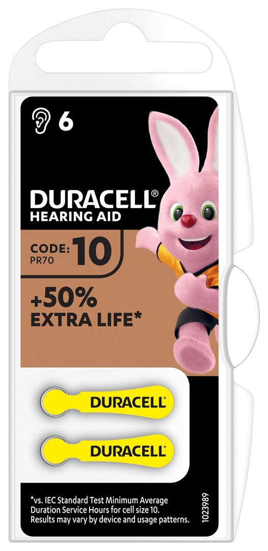 Duracell Batterie EasyTab 10 Zinc Air D6 1.4V