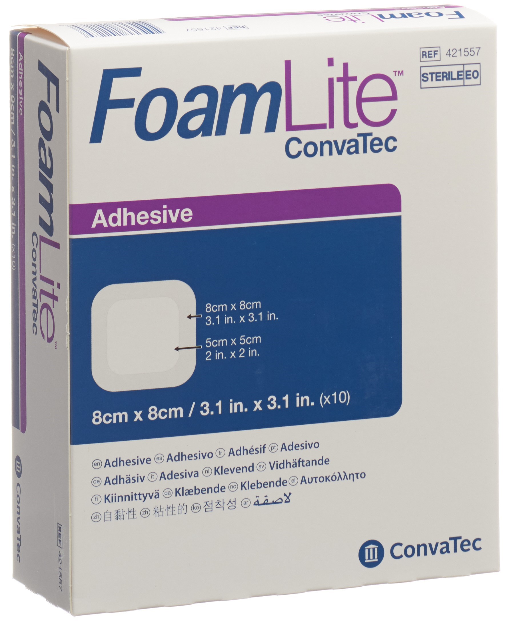 Foam Lite Convatec Silikon-Schaumverband 8x8cm