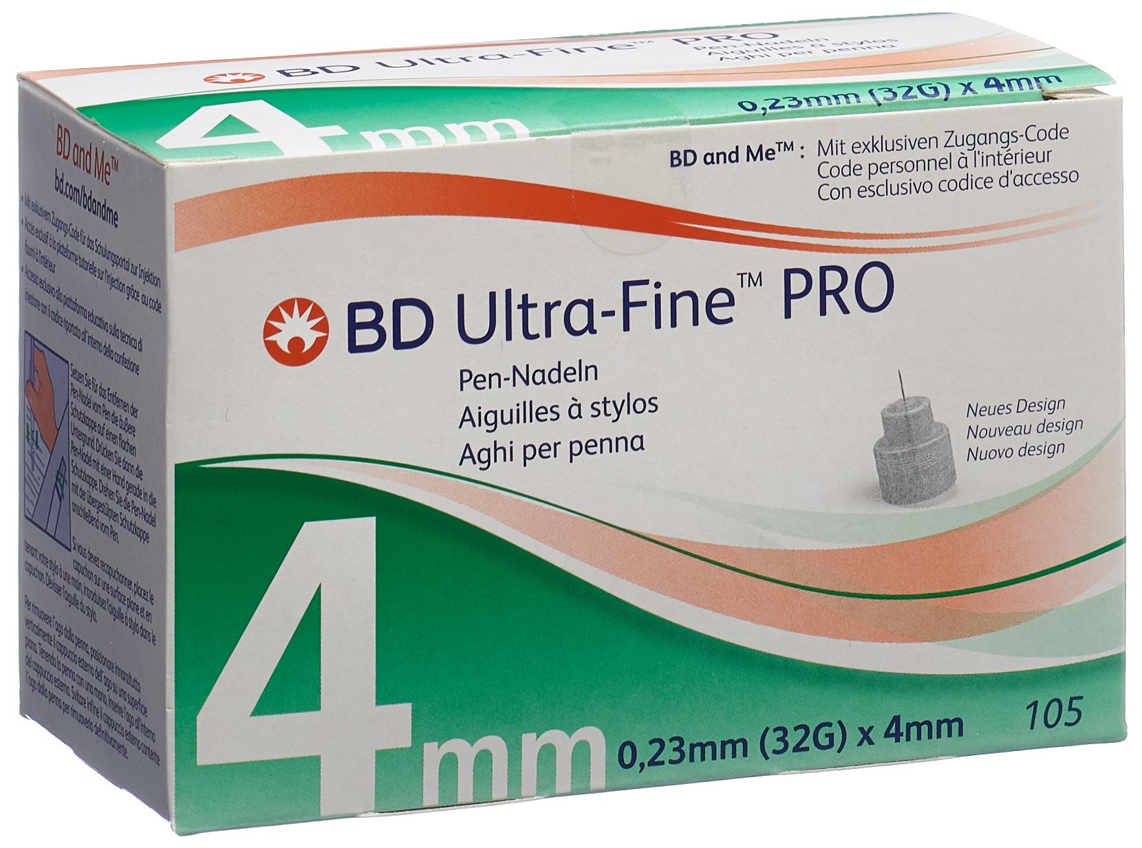 BD ULTRA-Fine PRO Pen Nadel 32G 0.23x4mm