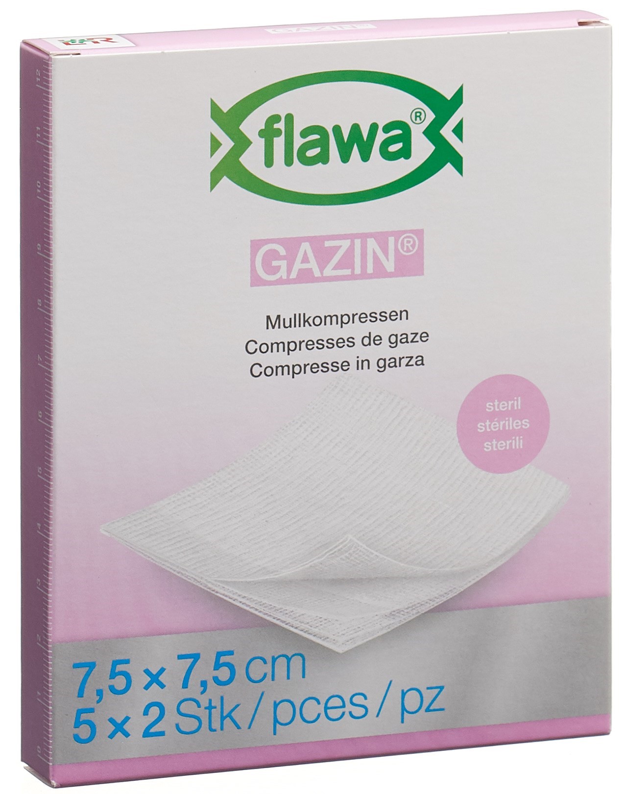 flawa Gazin Mullkompressen 7.5x7.5cm steril