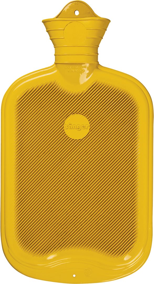 Sänger Wärmflasche aus Naturkautschuk Lamelle 2l 1seitig gelb