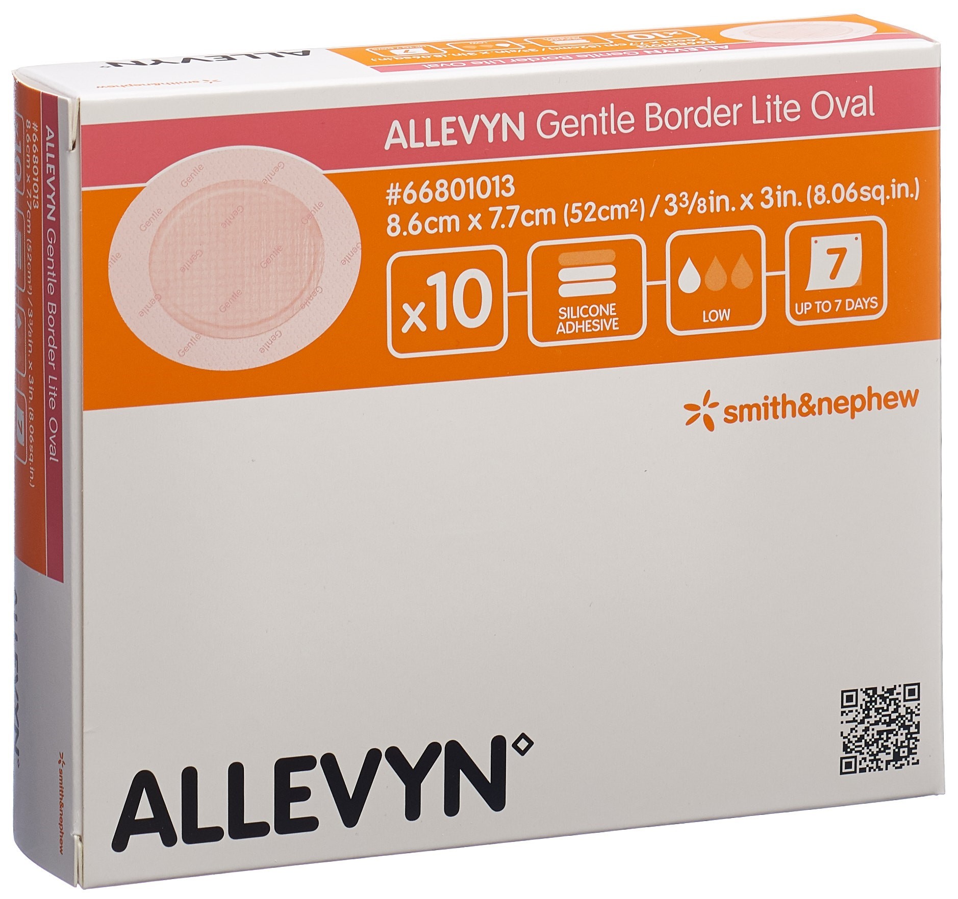 ALLEVYN GB LITE Oval 8.6x7.7cm
