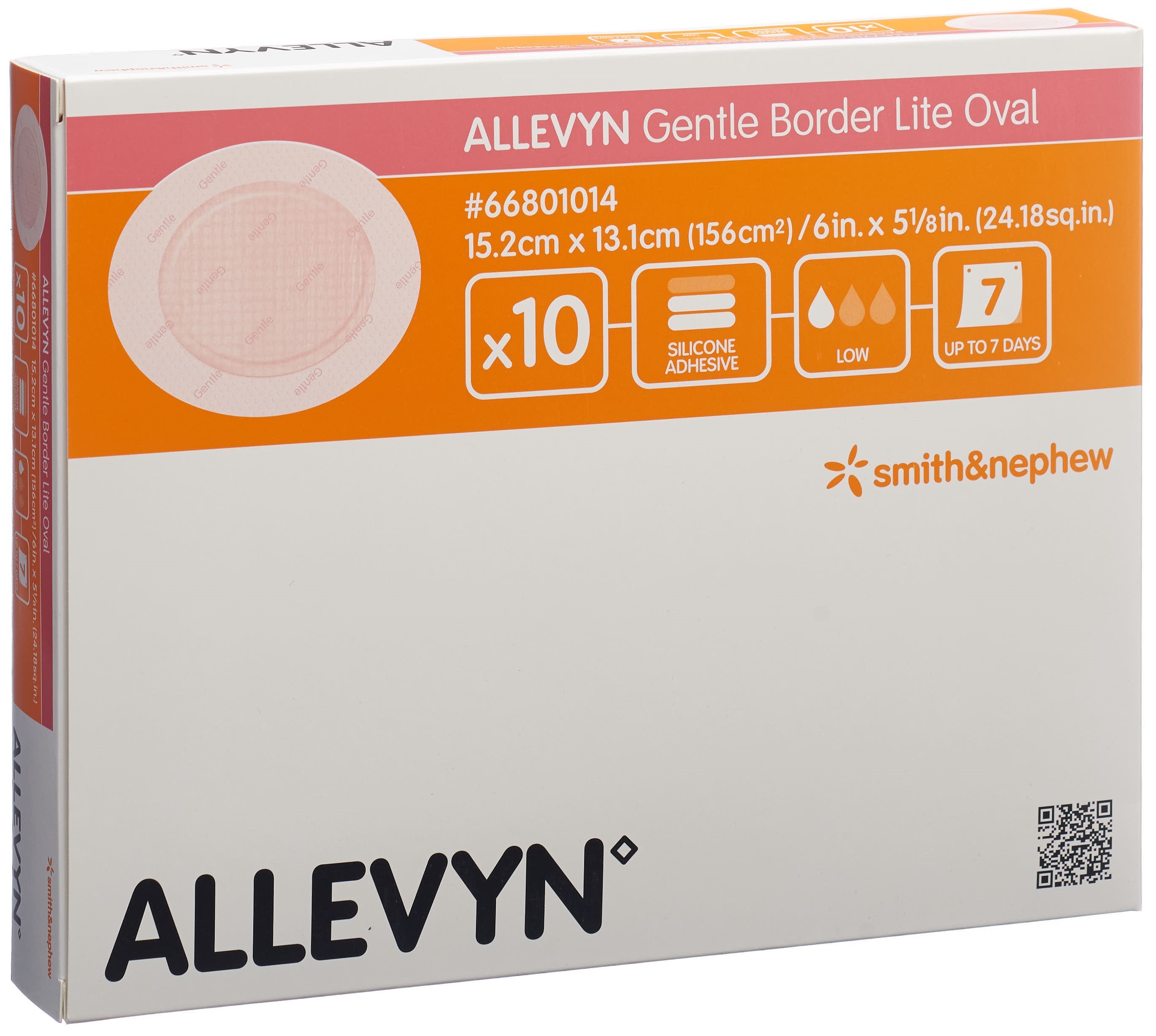 ALLEVYN GB LITE Oval 15.2x13.1cm