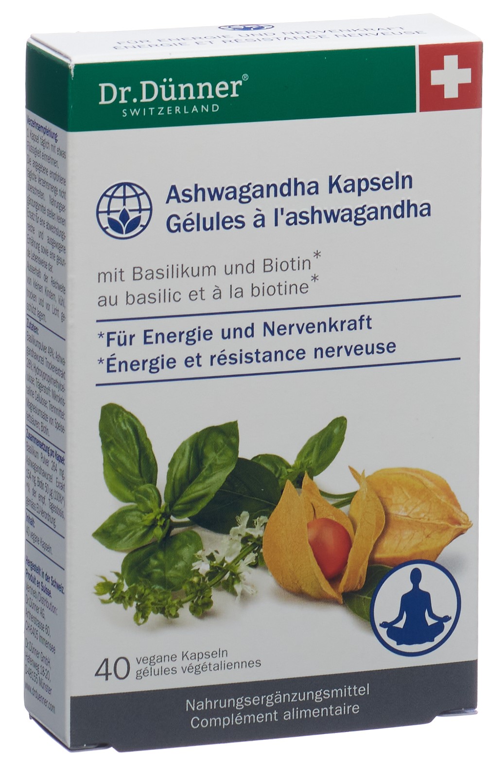 Dr. Dünner PhytoWorld Ashwagandha Energie + Nerven Kapsel