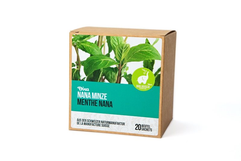 Dixa Marokkanische Minze Nana BIO Pyramiden Beutel M Box braun