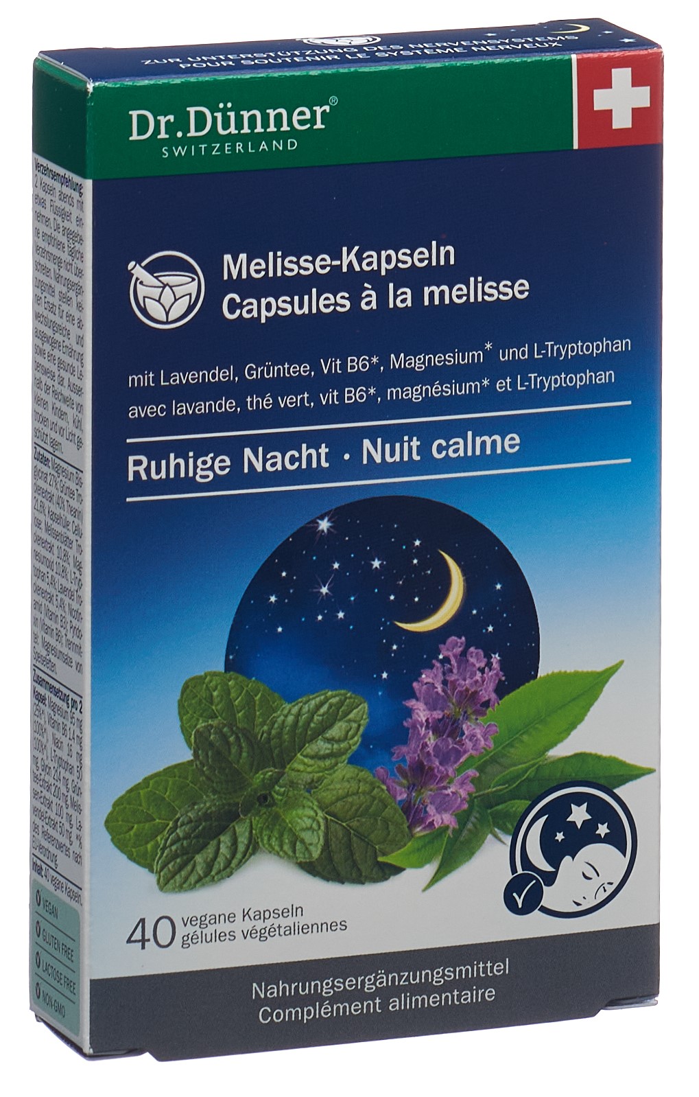 Dr. Dünner Melisse ruhige Nacht Kapsel