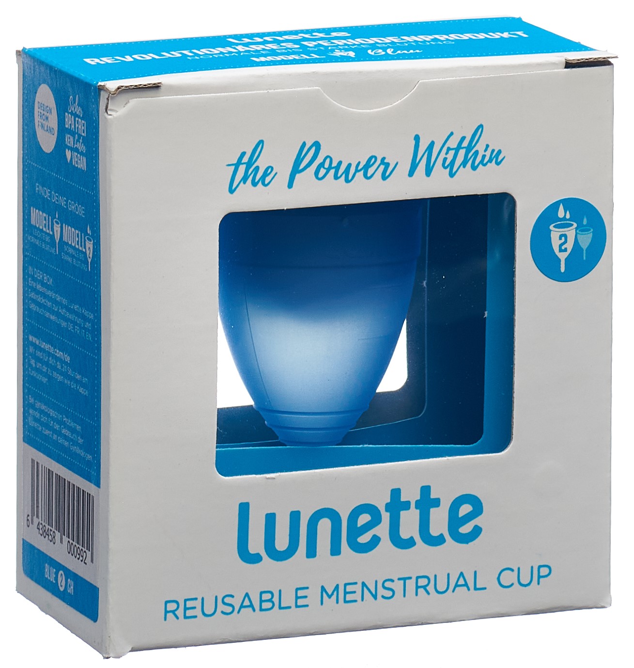 Lunette Menstruationstasse Grösse 2 blau