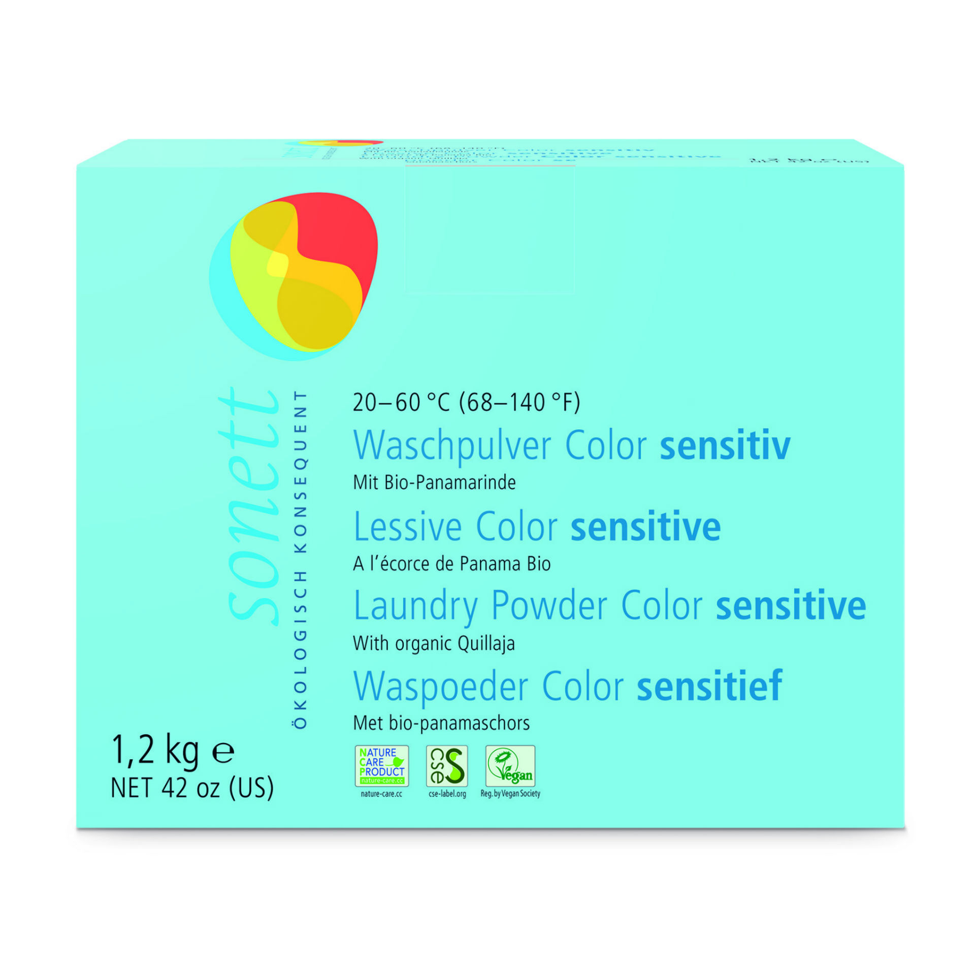 Sonett Waschpulver Color sensitiv 20° 40° 60°