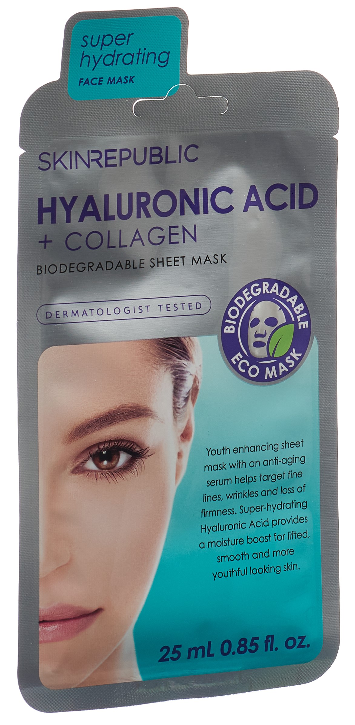 SKIN REPUBLIC SKIN REPUBLIC Hyaluronic Acid + Collagen Face Mask Mask