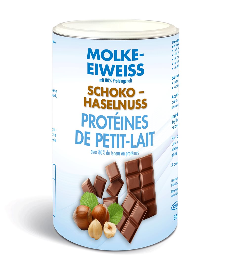 biosana Molke Eiweiss Pulver Schoko-Haselnuss