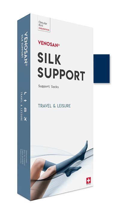 Venosan Silk Support A-D Socks M marine
