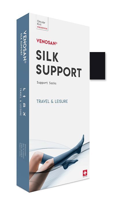 Venosan Silk Support A-D Socks M black