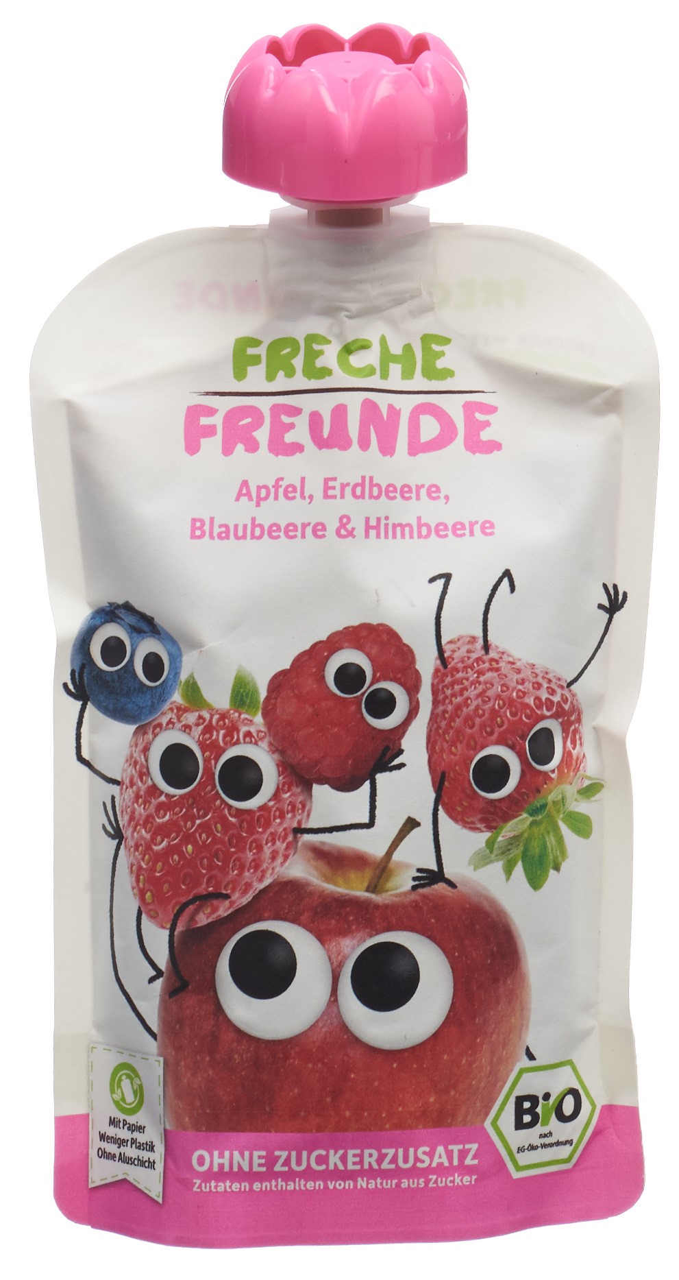 Freche Freunde Quetschmus Apfel Erdbeere Blaubeere & Himbeere