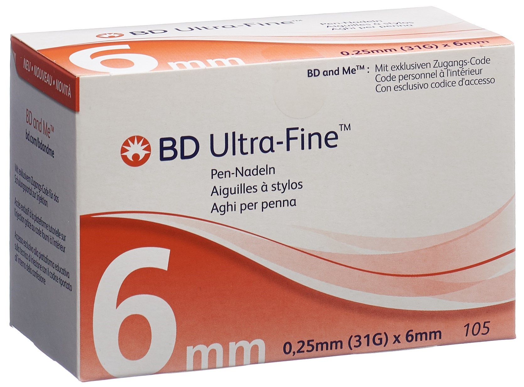 BD ULTRA-Fine Pen Nadel 31G 0.25x6mm