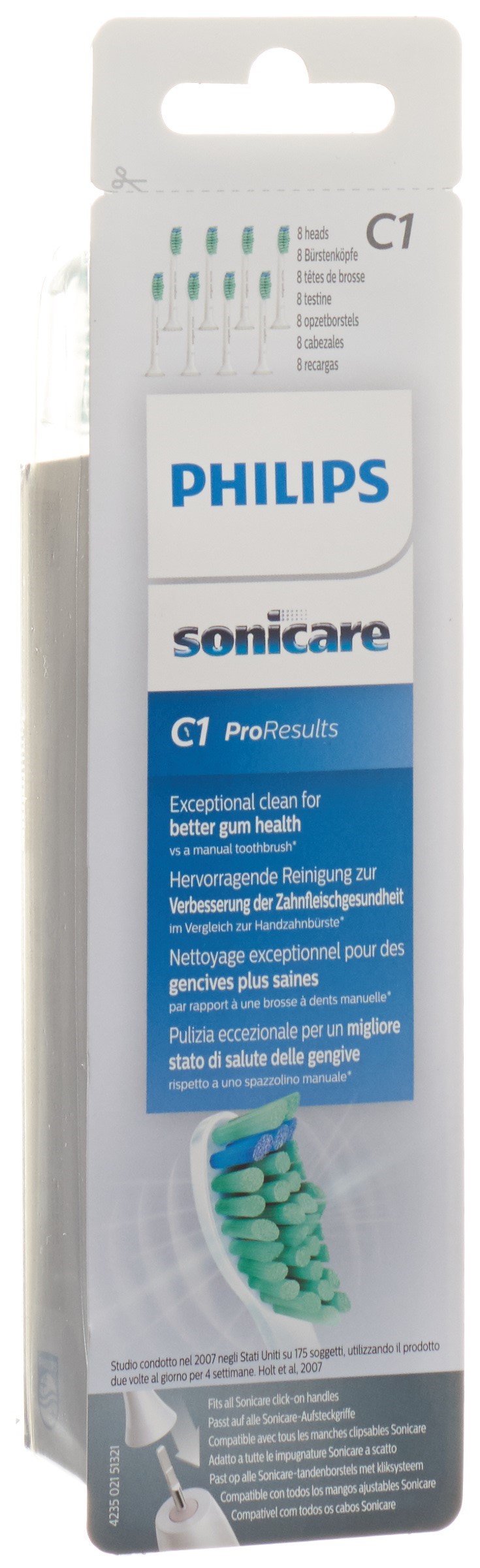 Philips Sonicare Ersatzbürstenköpfe ProResults HX6018/07 standard