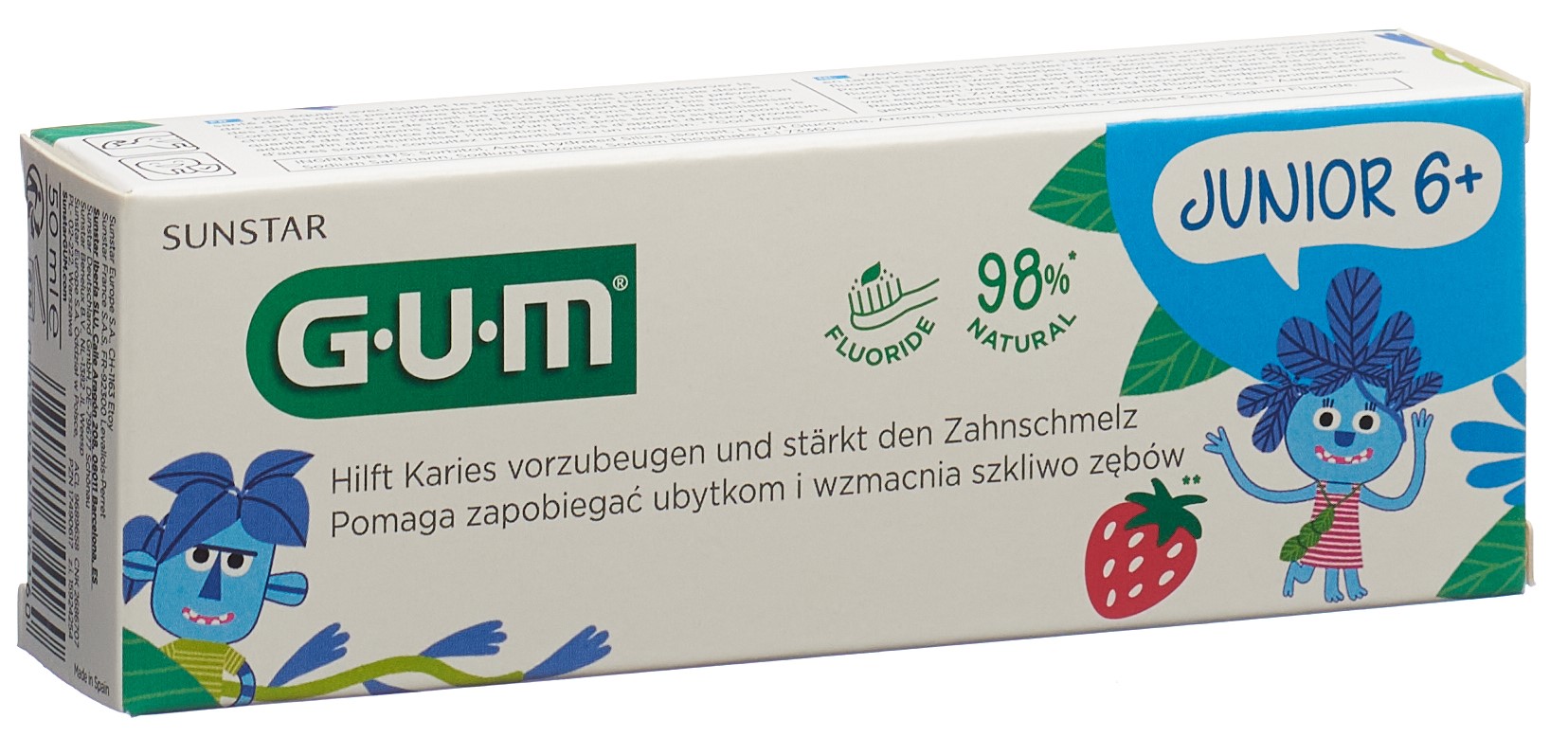 GUM Junior Zahngel 6+ Jahre Erdbeere