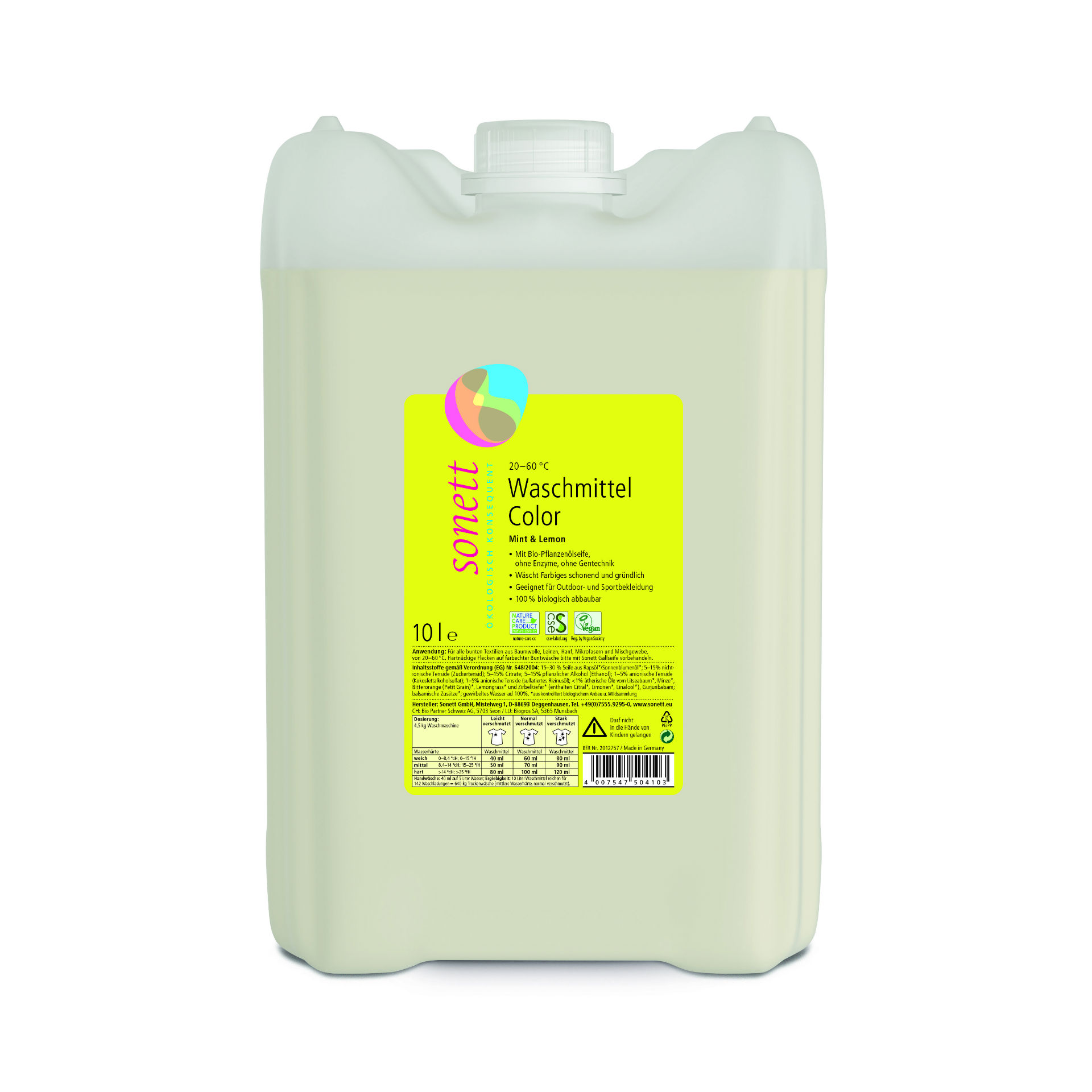 Sonett Waschmittel Color 20°-60°C Mint Lemon