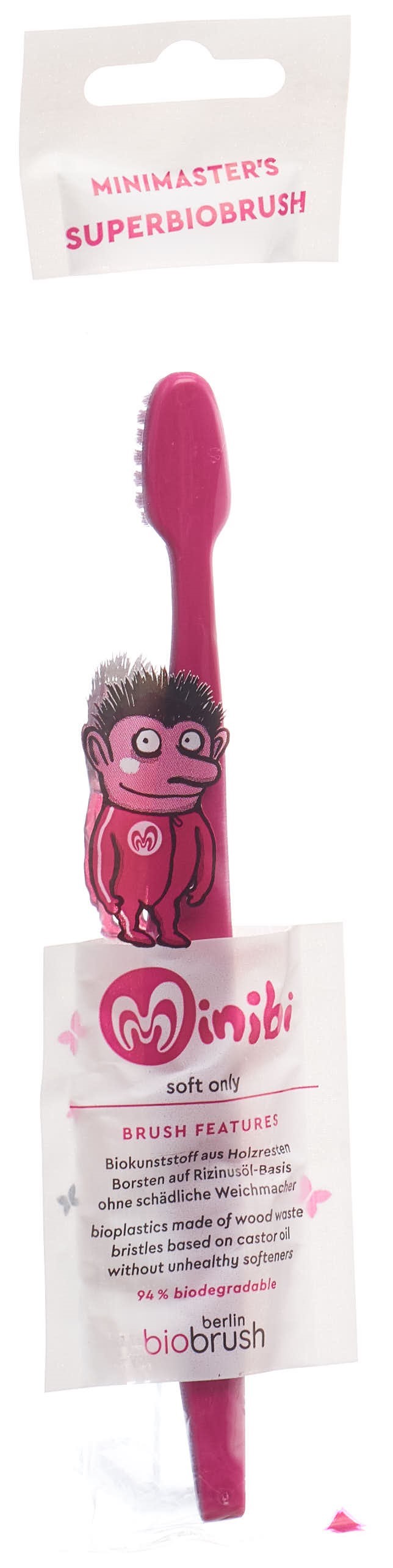 berlin biobrush Zahnbürste Kinder purpur