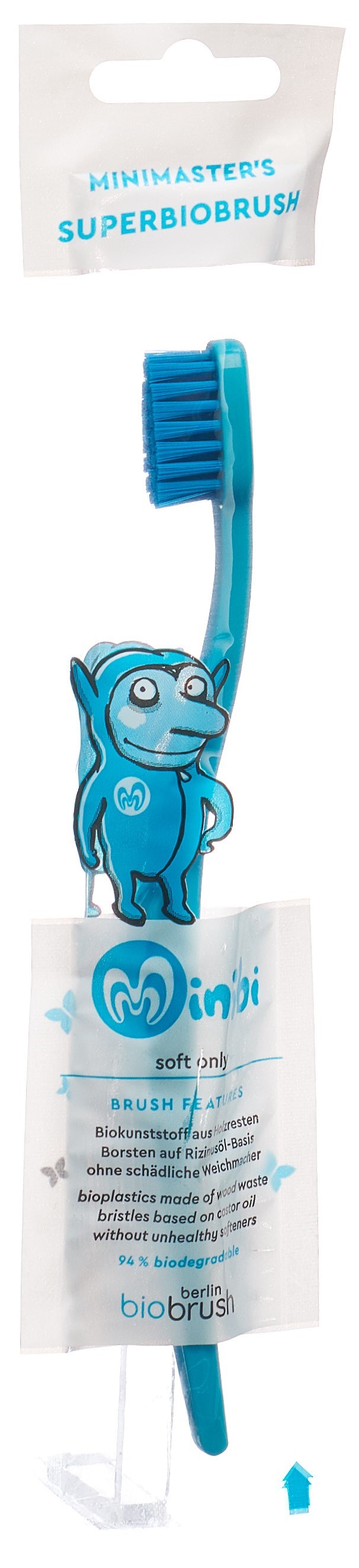 berlin biobrush Zahnbürste Kinder blau