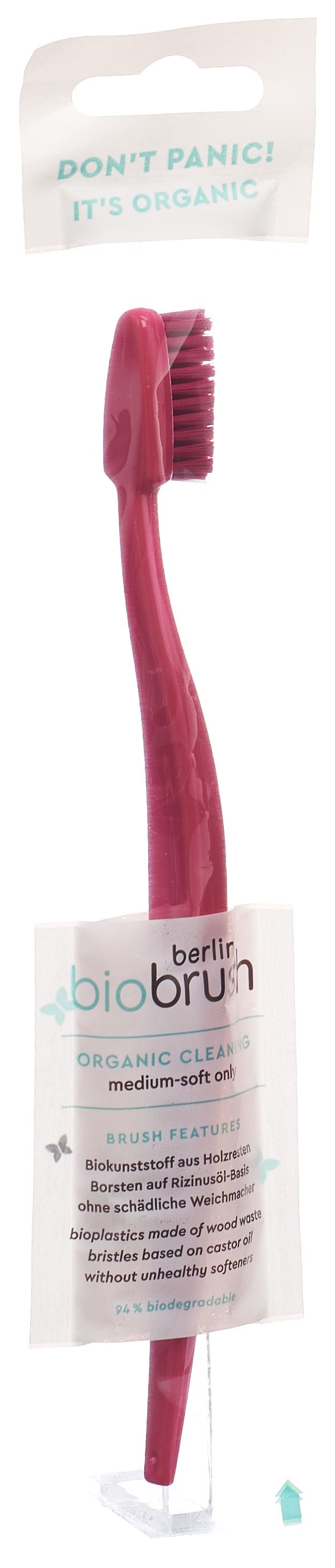 berlin biobrush Zahnbürste Erwachsene pink