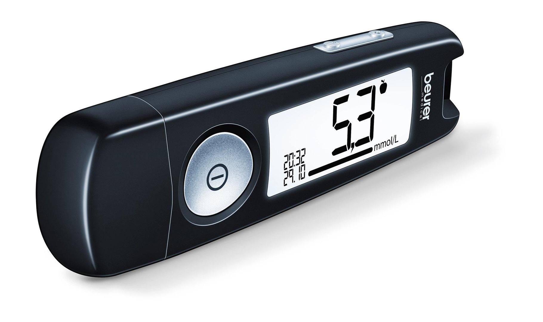 beurer Blutzuckermessgerät 3 in 1 USB GL50 mmol/L schwarz
