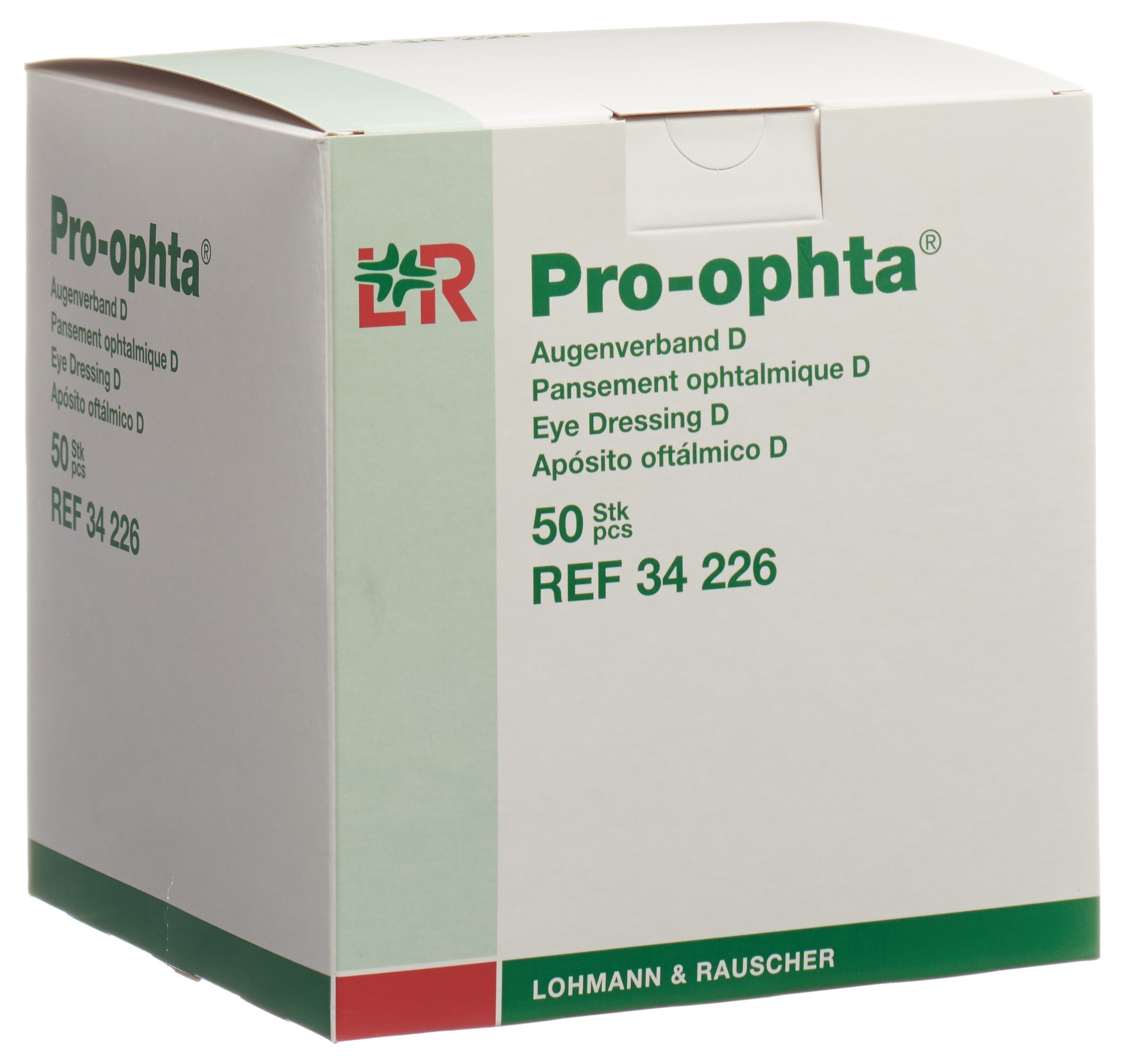 Pro-ophta D Augenverband lichtdicht hautfarbig