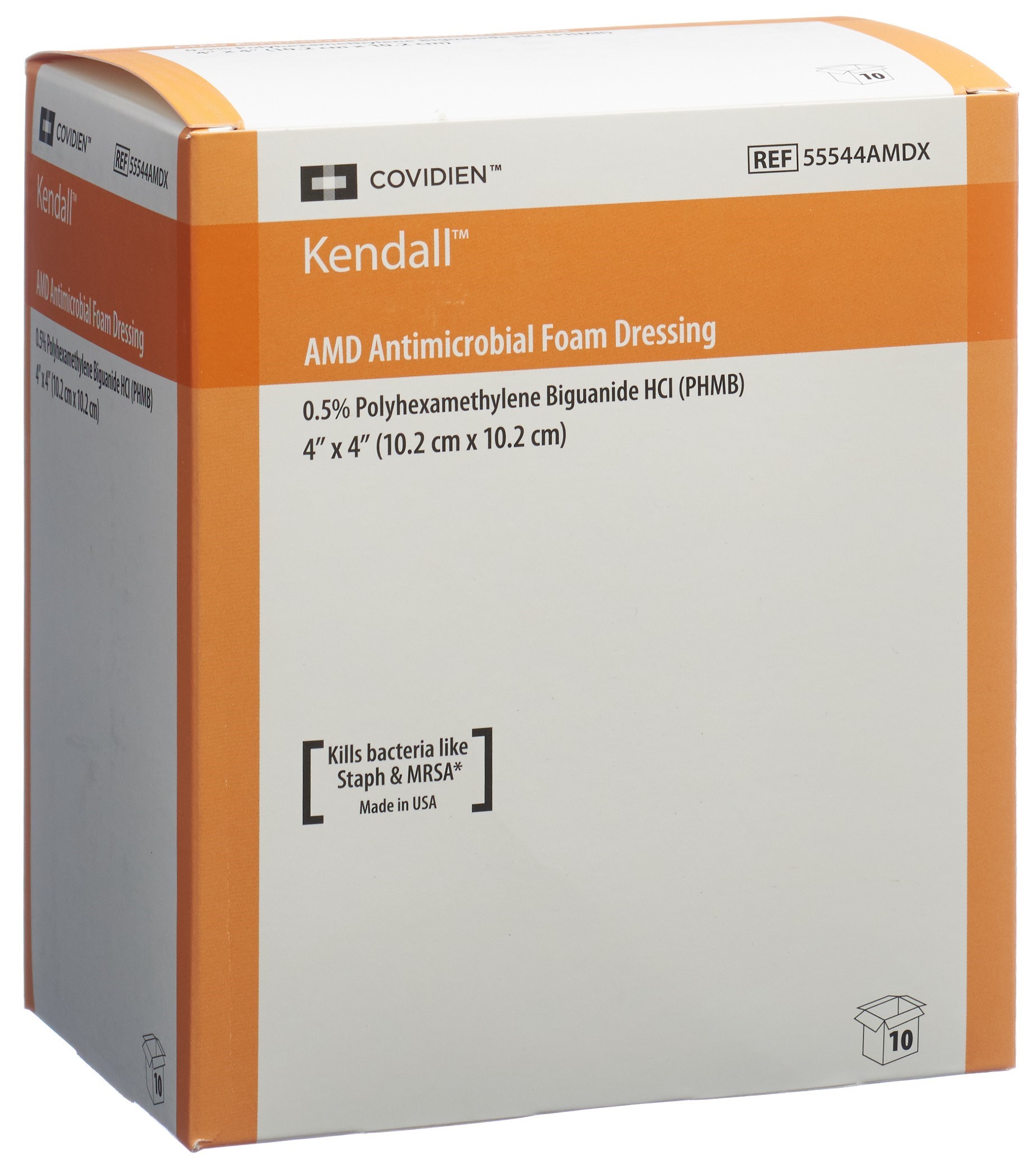 Kendall AMD FOAM Schaumstoffverband 10.2x10.2cm