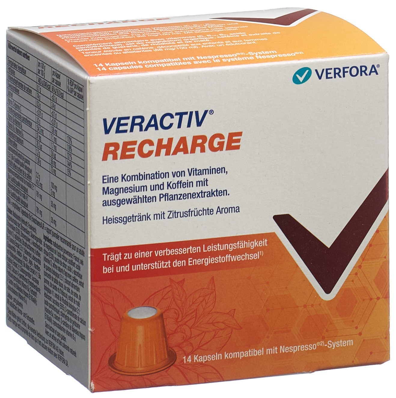 Veractiv Recharge nespresso Kapseln
