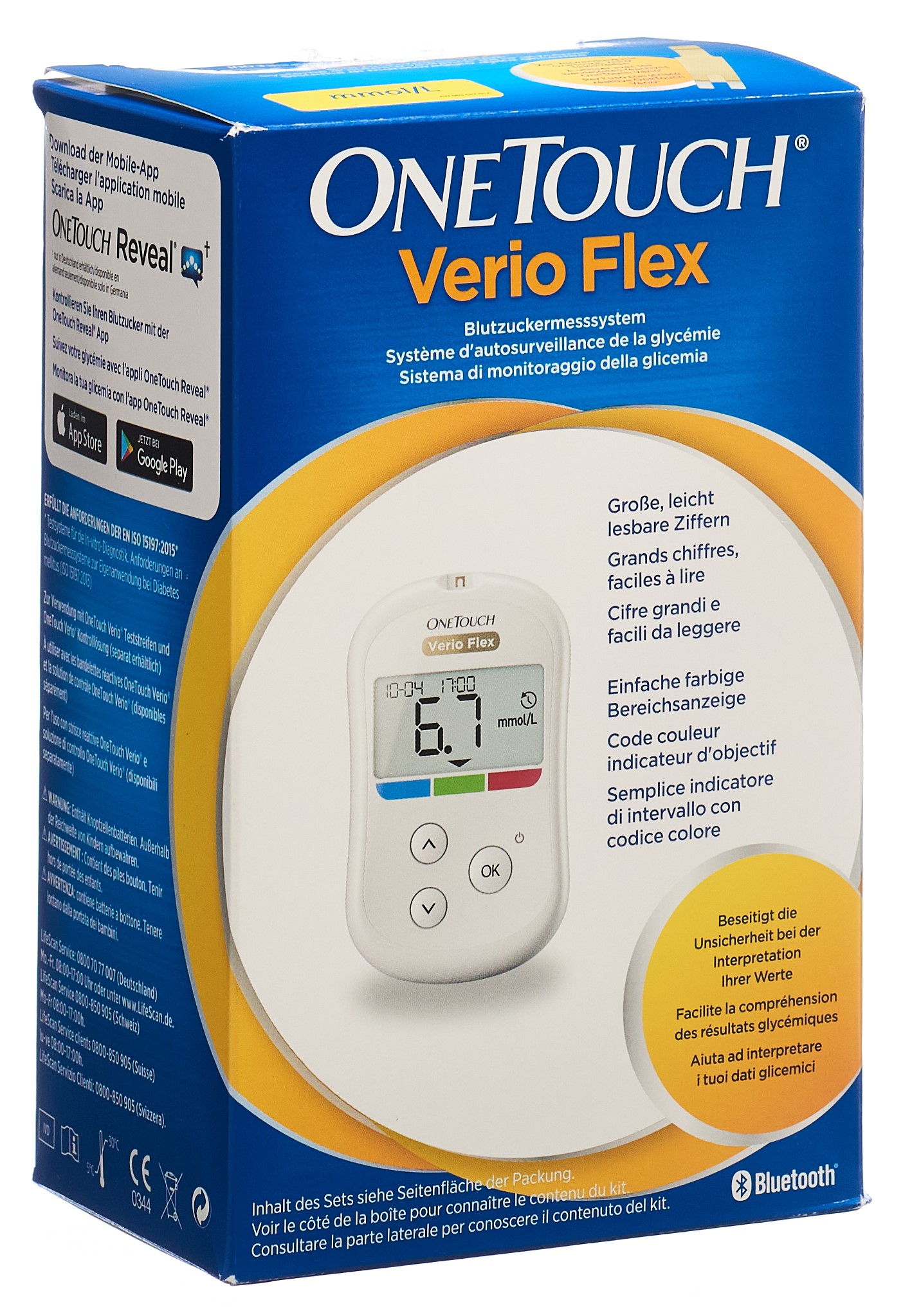 OneTouch Blutzuckermesssystem Set mmol/L