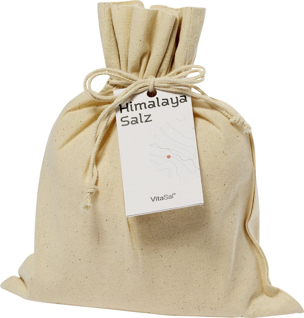 VitaSal Kristallsalz Himalaya grob Leinen