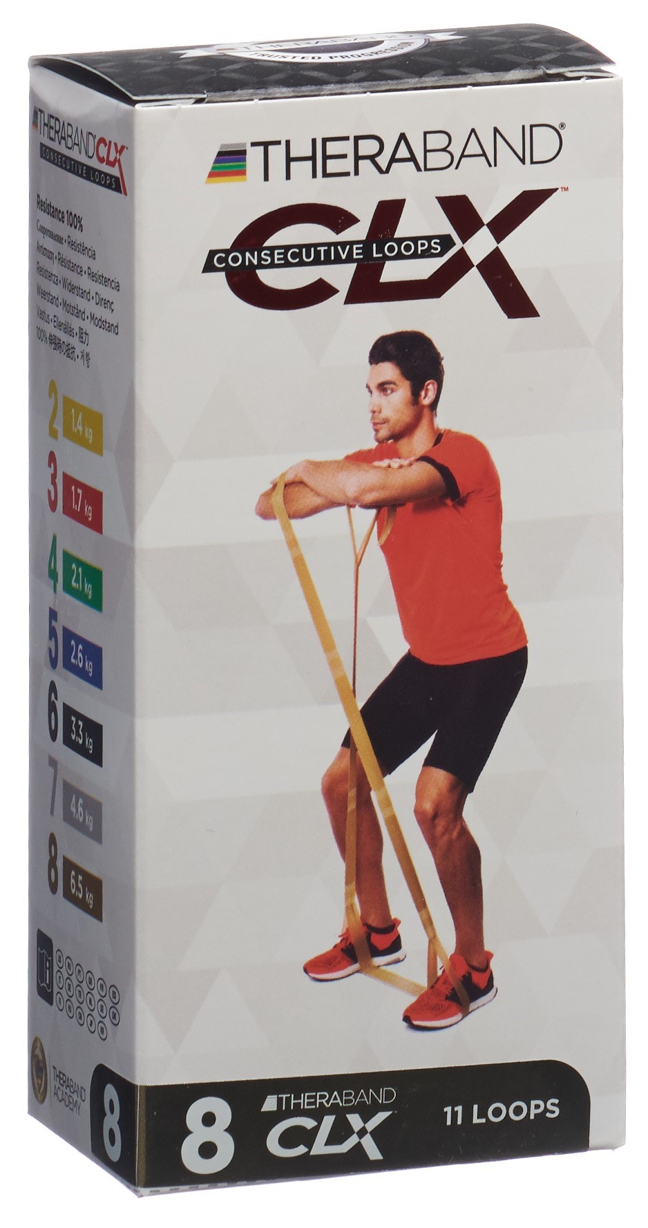TheraBand CLX11 Loops individual 6.5kg gold maxistark Leistungssportler Muskelaufbau