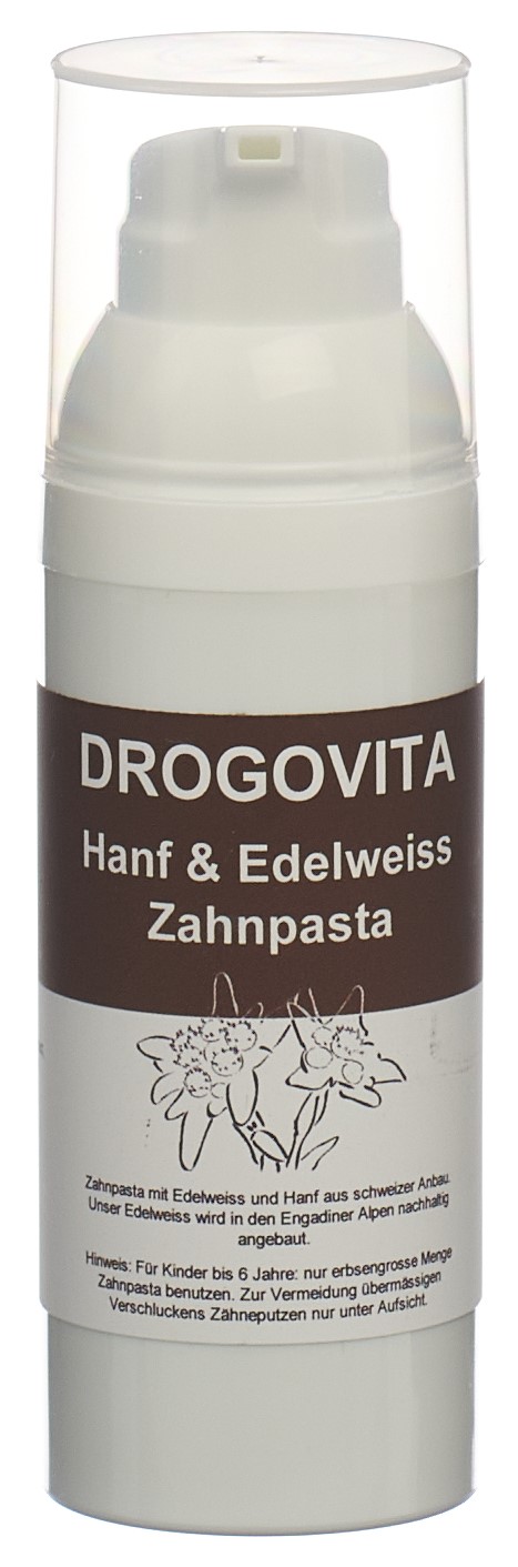 Drogovita Hanf und Edelweiss Zahnpasta