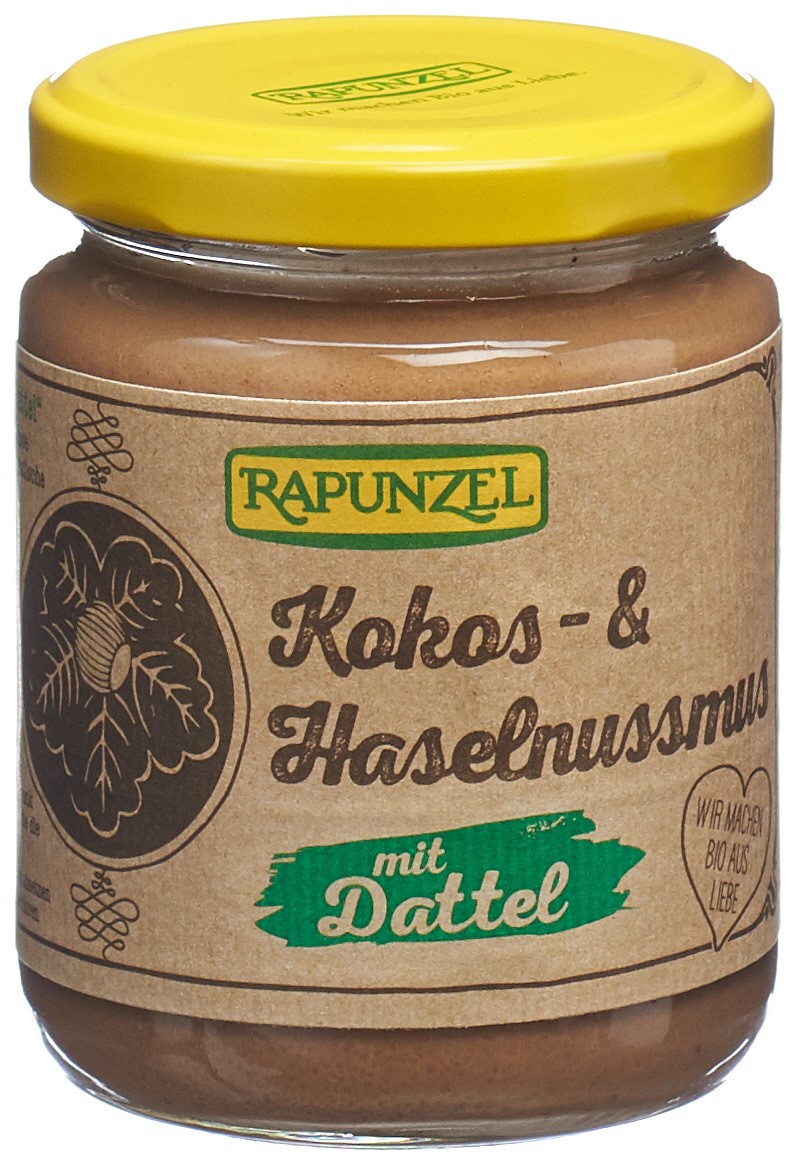 Rapunzel Kokos-Haselnussmus mit Dattel